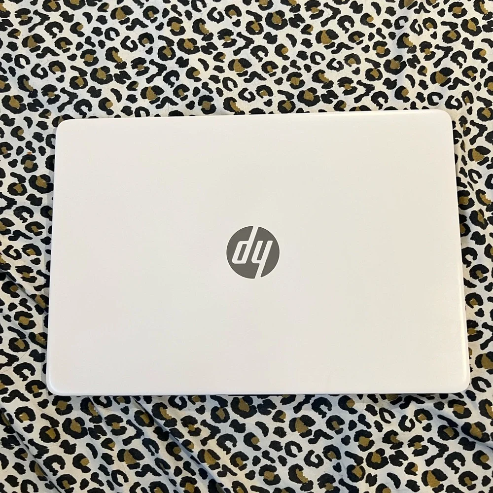 HP Silver Laptop with LED Display and Full-Size Keyboard